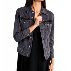 NEW ABLE merly jacket in washed black